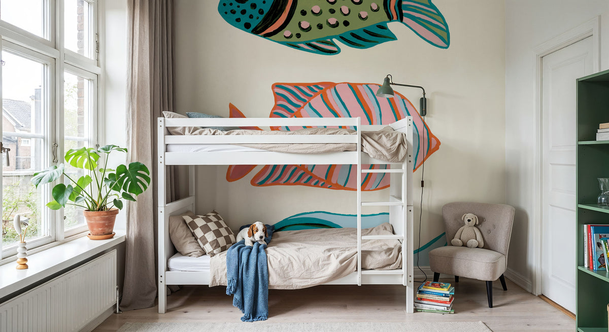 Tropical Fish I Mural Wallpaper - room preview 05