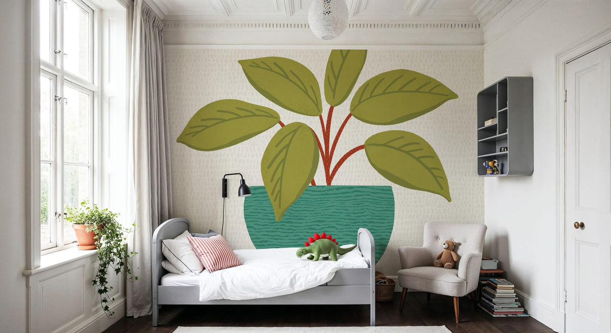 Potted Plant VIII Mural Wallpaper - room preview 05