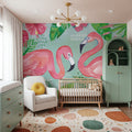 Fruity Flamingos I Mural Wallpaper - room preview 05