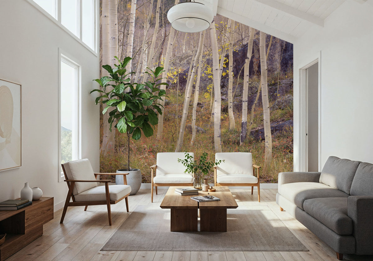 Aspen Grove Serenity Mural Wallpaper - room preview 05