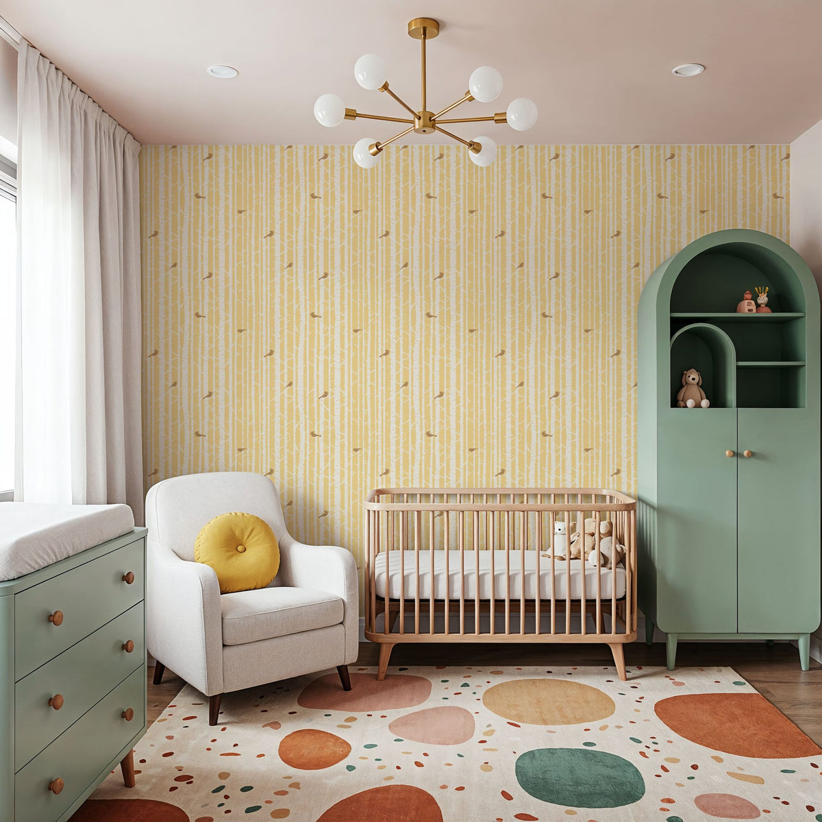 Forest View, Sunshine Mural Wallpaper - room preview 05