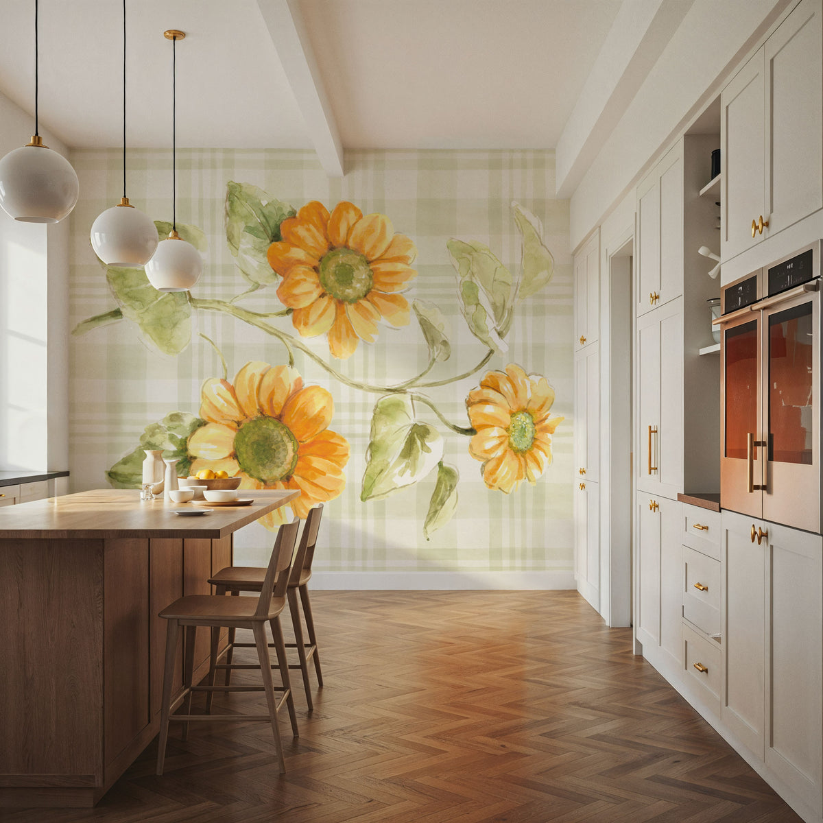 Harvest Wishes V Mural Wallpaper - room preview 05