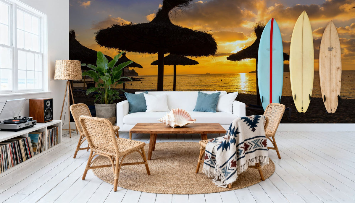 Magaluf Sunrise Mural Wallpaper - room preview 05
