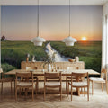 Westerheversand Sunset Panorama Mural Wallpaper - room preview 05