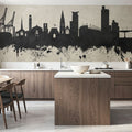Southampton England Skyline Concrete Mural Wallpaper - room preview 05
