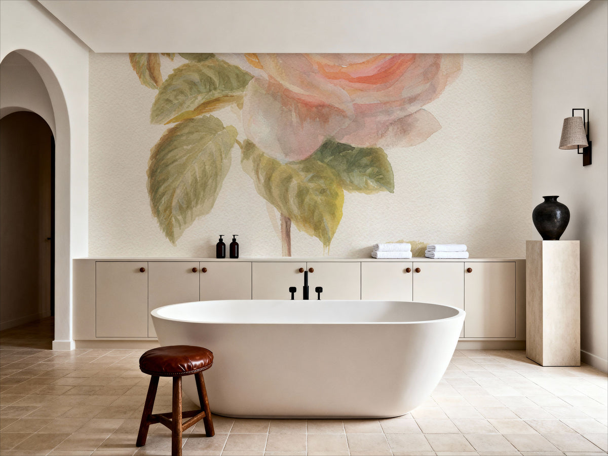 Garden Rose Mural Wallpaper - room preview 05