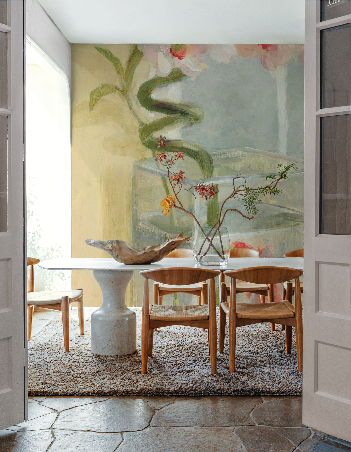 Peaceful Orchid I Mural Wallpaper - room preview 05