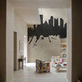 Pittsburg Pennsylvania Skyline Concrete Mural Wallpaper - room preview 05