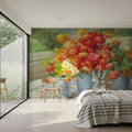 Flowers From the Garden Mural Wallpaper - room preview 05