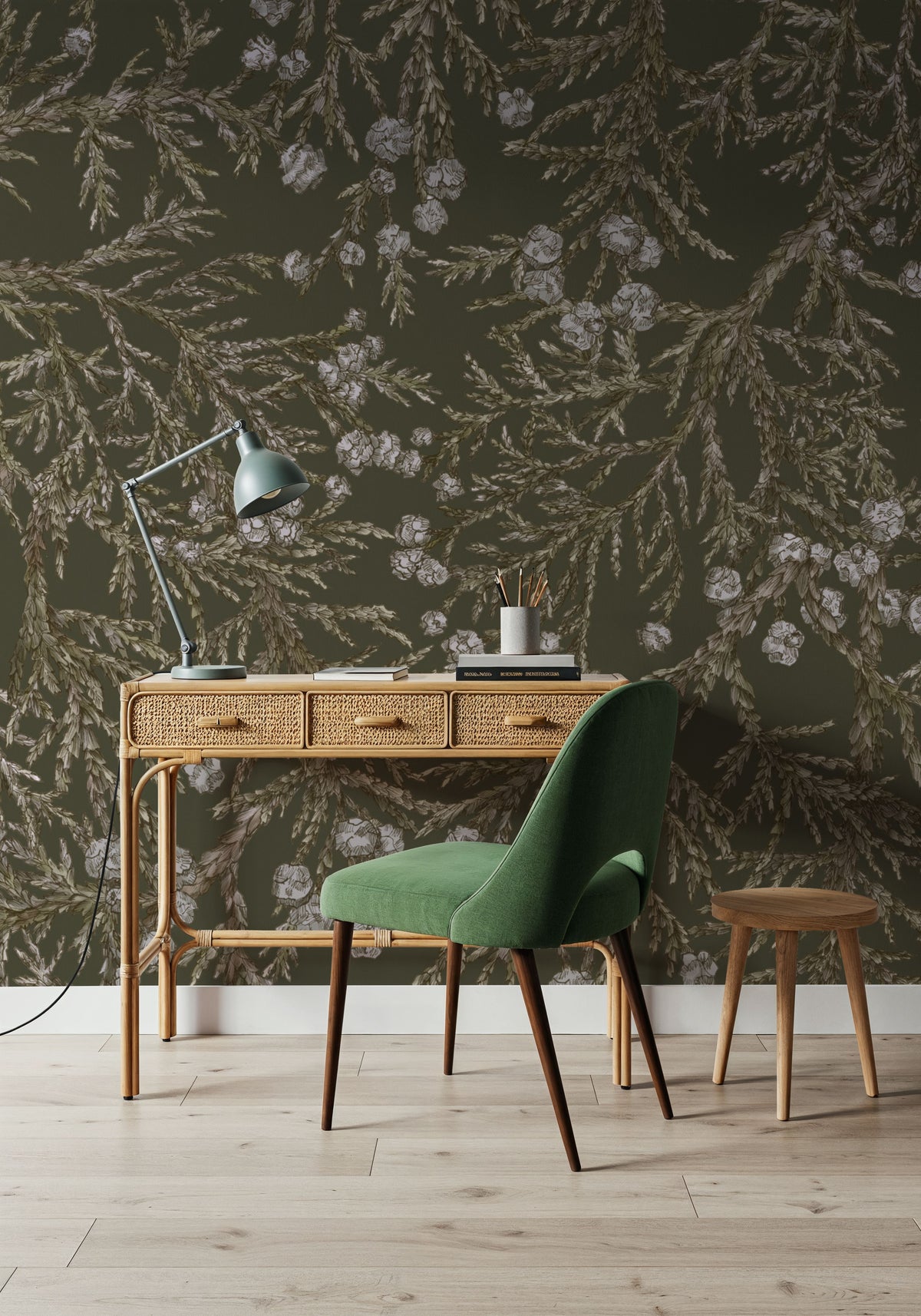 Whisper Bloom Mural Wallpaper - room preview 05