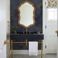 Painted Dreamy Clouds, Indigo Mural Wallpaper - room preview 05
