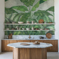 Big Leaves Mural Wallpaper - room preview 05