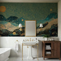 Curly Mountain Mural Wallpaper - room preview 05