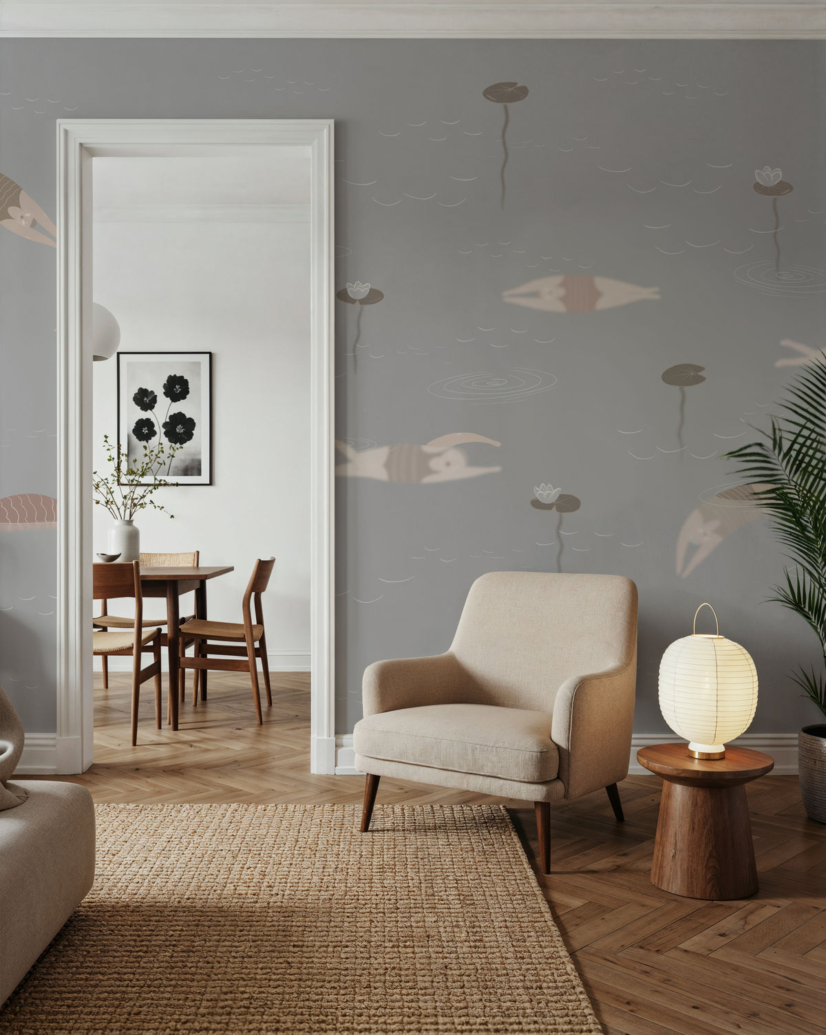 Swimmers, Stone Mural Wallpaper - room preview 05