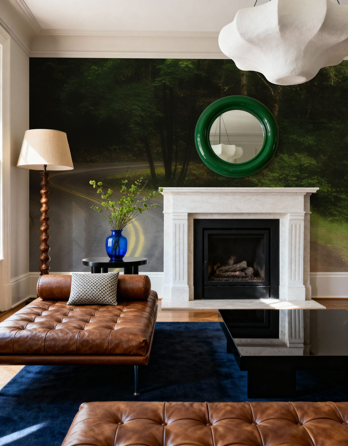 Winding Forest Path Mural Wallpaper - room preview 05