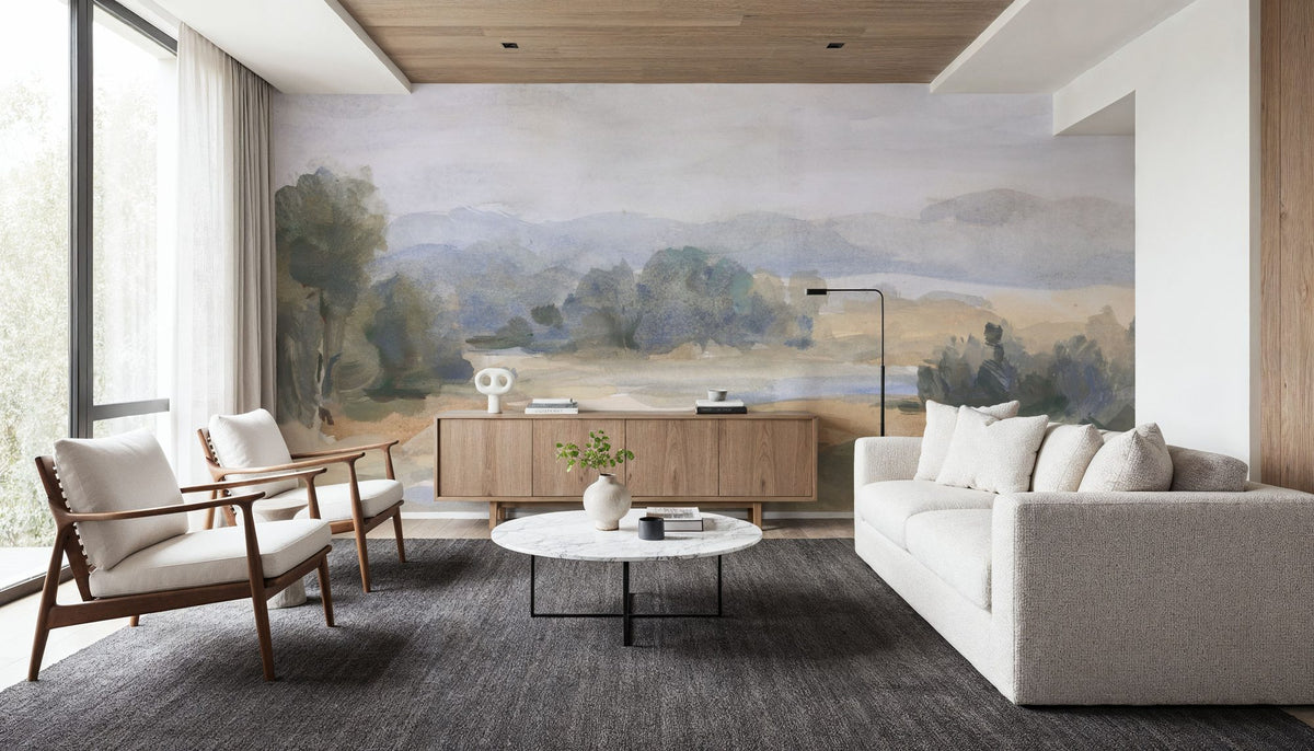 River Afternoon Mural Wallpaper - room preview 05