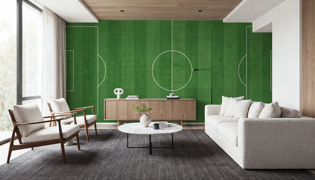 Stripe Pitch Mural Wallpaper - room preview 05
