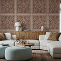 Mission Cement Tiles, Brick Mural Wallpaper - room preview 05