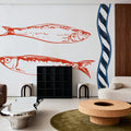 Sea Doodles I Mural Wallpaper - room preview 05