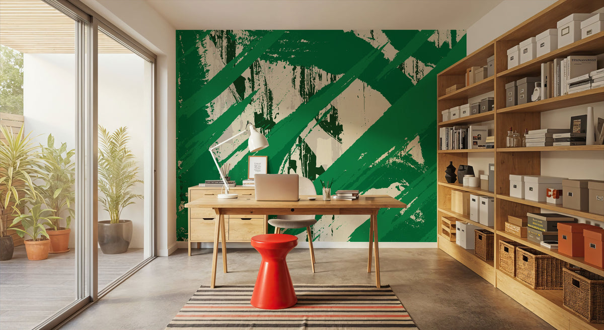 Grunge Abstract Mural Wallpaper - room preview 05