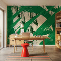 Grunge Abstract Mural Wallpaper - room preview 05