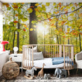 Autumn Sun Mural Wallpaper - room preview 05