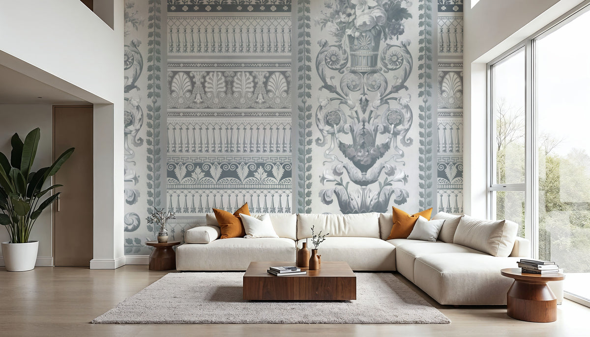 Flower Mountain, Stone Mural Wallpaper - room preview 05