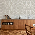 Diamond Leaf Mural Wallpaper - room preview 05