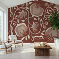 Illuminated Floral I Mural Wallpaper - room preview 05