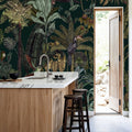 Tropical Wonderland, Forest Green Mural Wallpaper - room preview 05