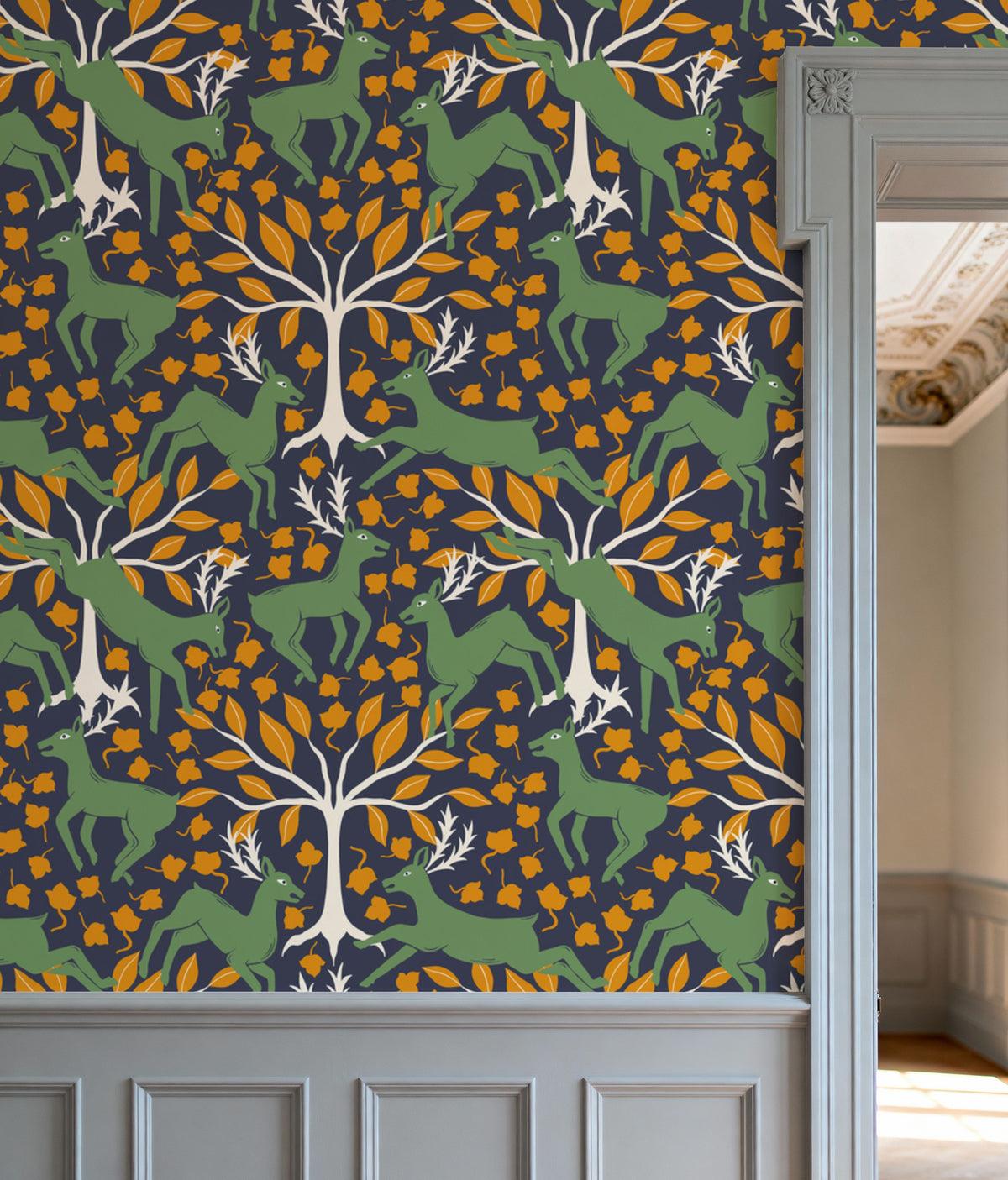 The Deers of Devon Mural Wallpaper - room preview 05