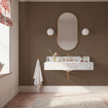 Tailor's Pin Stripe, Bear Brown Mural Wallpaper - room preview 05