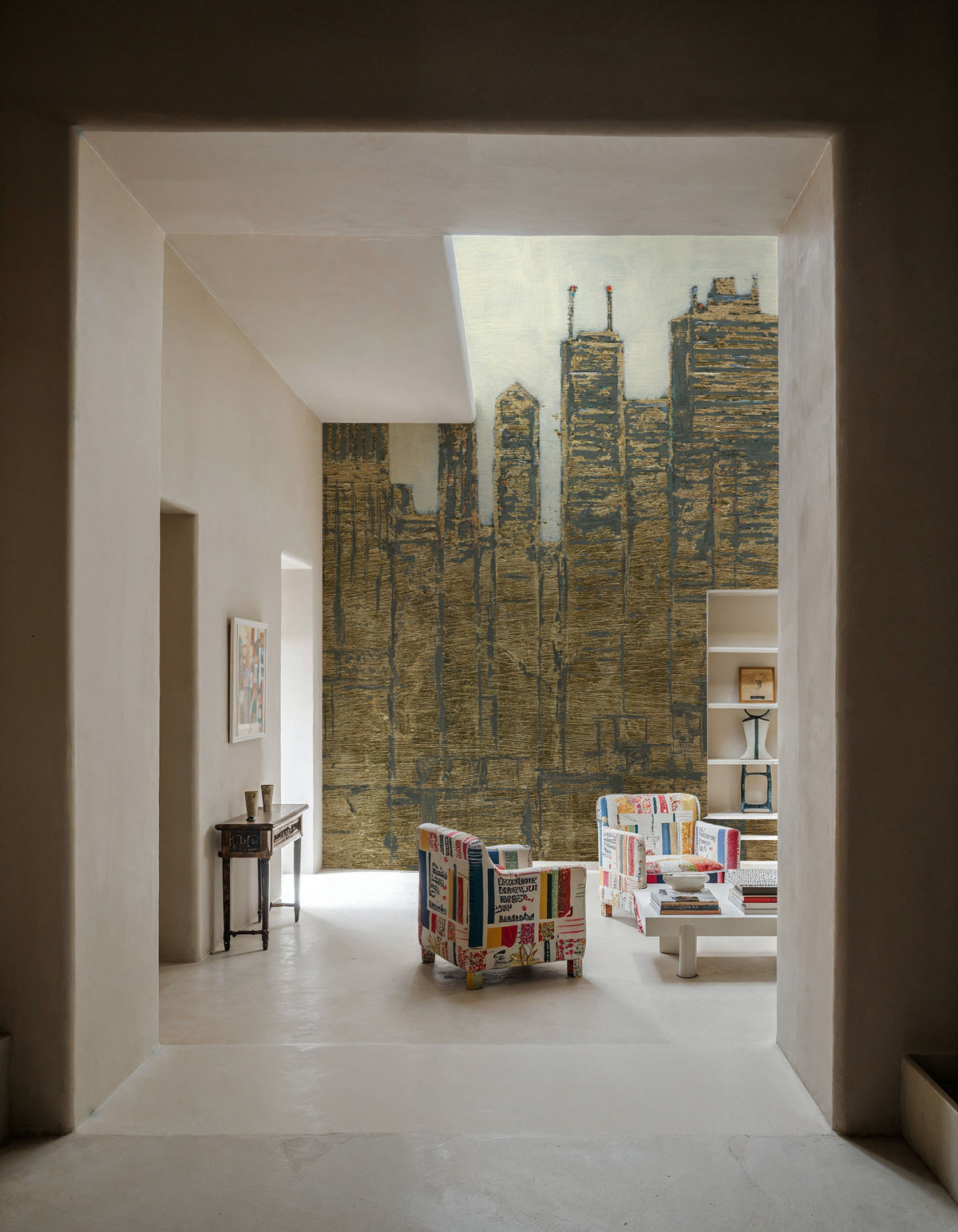 Lavish Skyline Mural Wallpaper - room preview 05