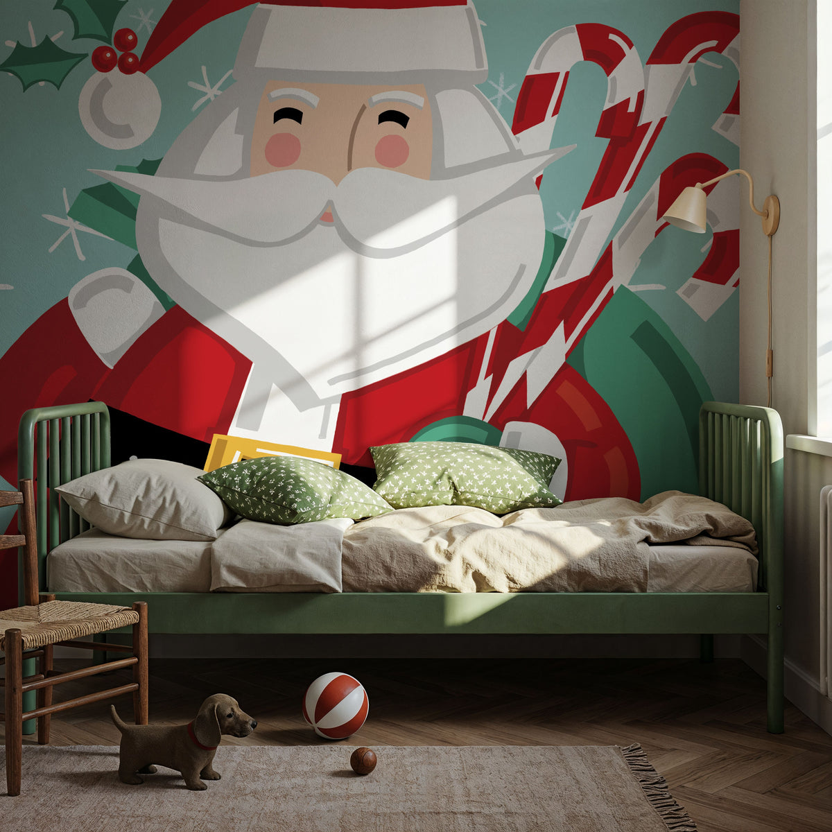 Festive Christmas VII Mural Wallpaper - room preview 05