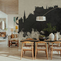 Stirling Scotland Skyline Concrete Mural Wallpaper - room preview 05