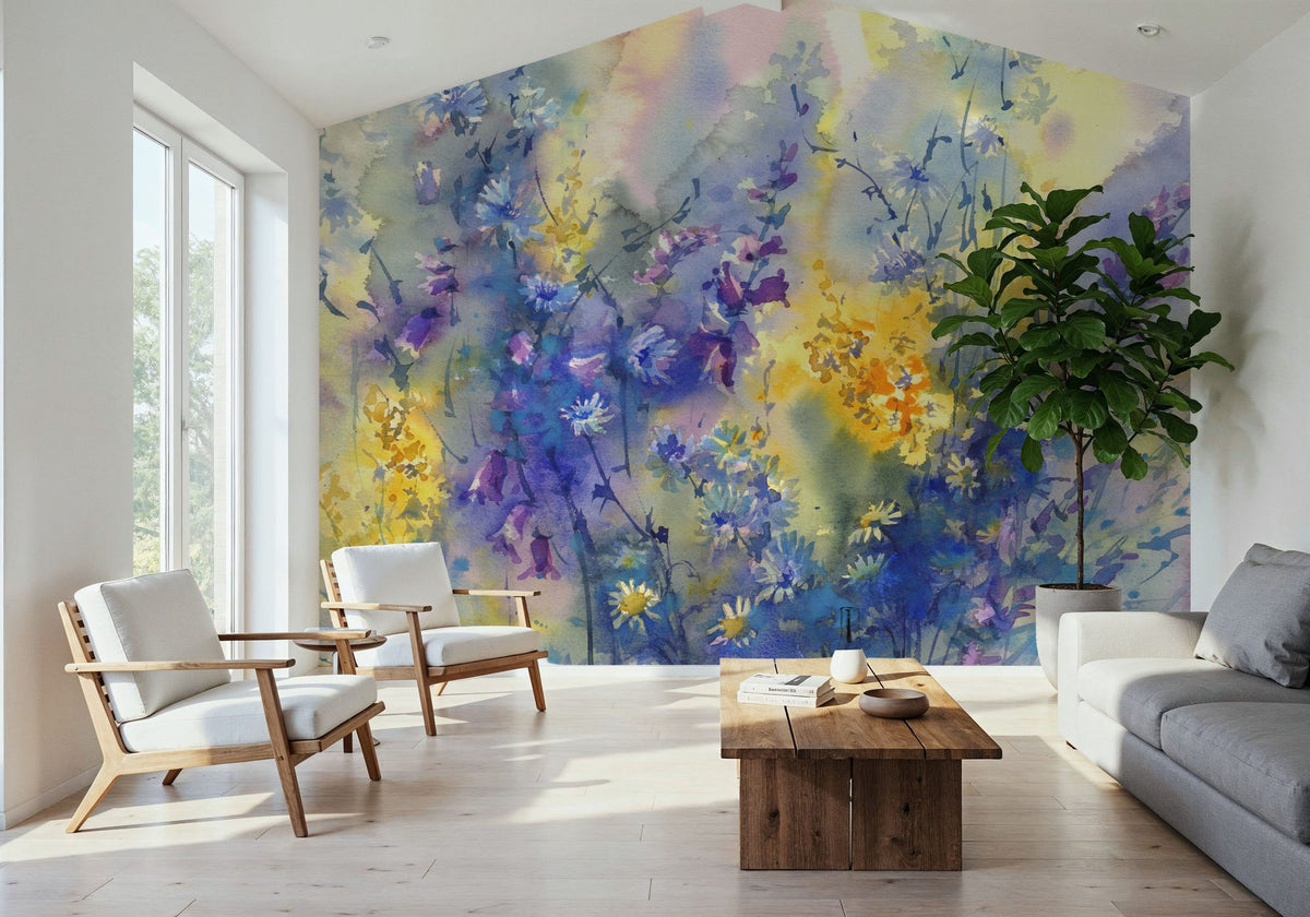 Ethereal Wildflower Mural Wallpaper - room preview 05