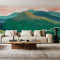 The Sleeping Mountain Mural Wallpaper - room preview 05