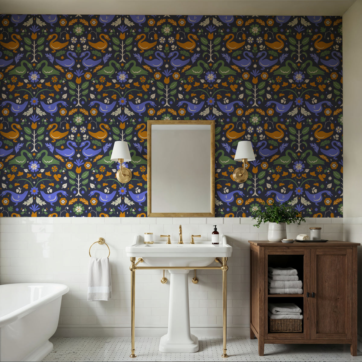 Ducklings Mural Wallpaper - room preview 05