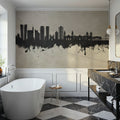 Lima Peru Skyline Concrete Mural Wallpaper - room preview 05