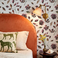 Orange and Purple Garden Mural Wallpaper - room preview 05