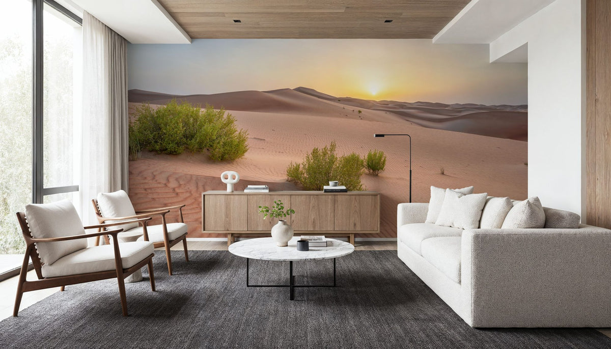 Desert Greens Mural Wallpaper - room preview 05