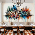 Watercolor Skyline Paris III Mural Wallpaper - room preview 05
