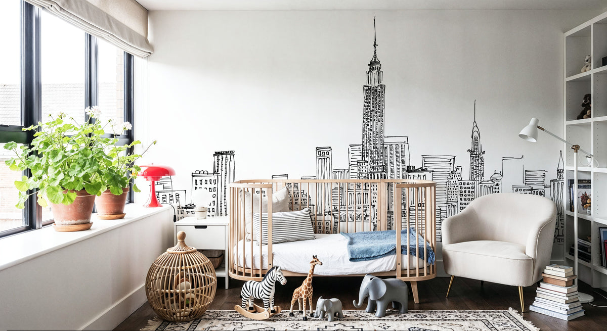 New York Skyline III Mural Wallpaper - room preview 05