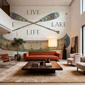 Lake Sketches III Color Mural Wallpaper - room preview 05