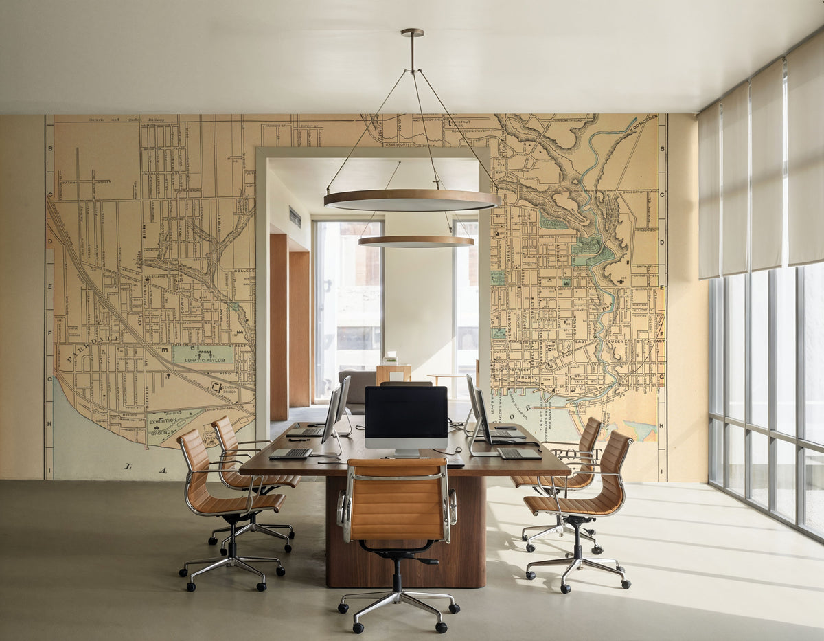 Map of Toronto Mural Wallpaper - room preview 05