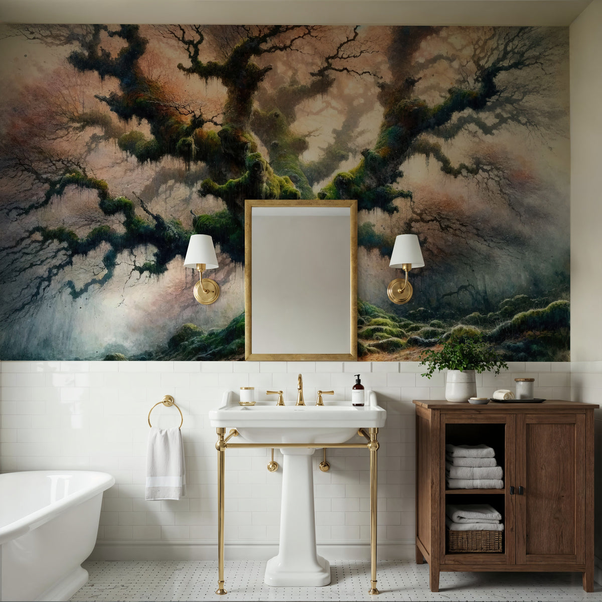 Ancient Tree Whispers Mural Wallpaper - room preview 05