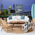 Twilight Bridge Mural Wallpaper - room preview 05
