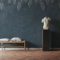 Welcome to Our Theatre, Dusty Prussian Blue Mural Wallpaper - room preview 05