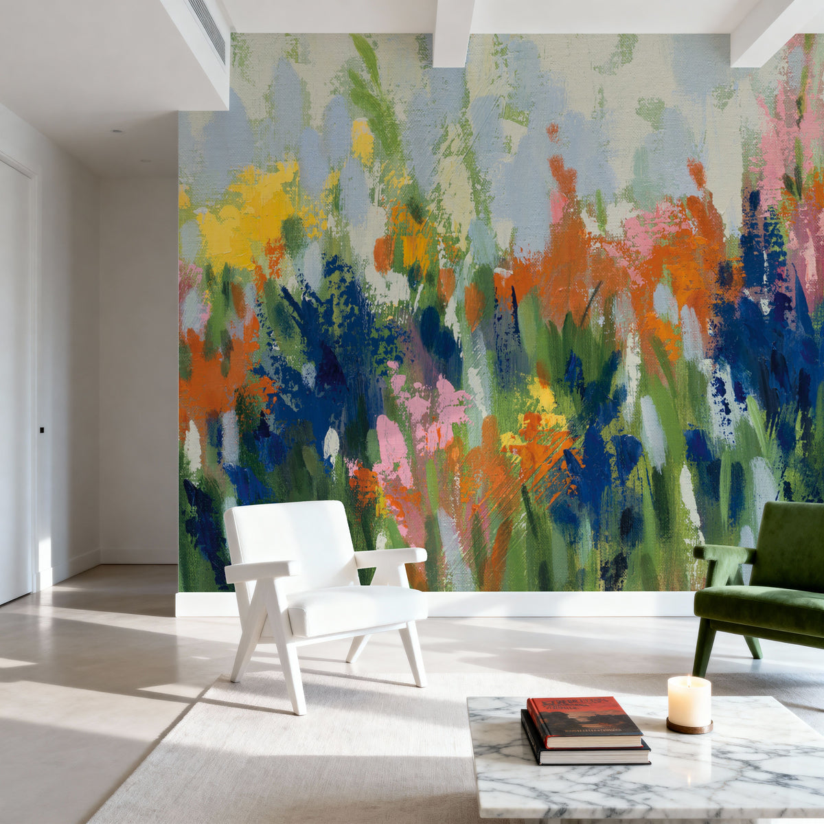 Early Summer Bloom I Mural Wallpaper - room preview 05