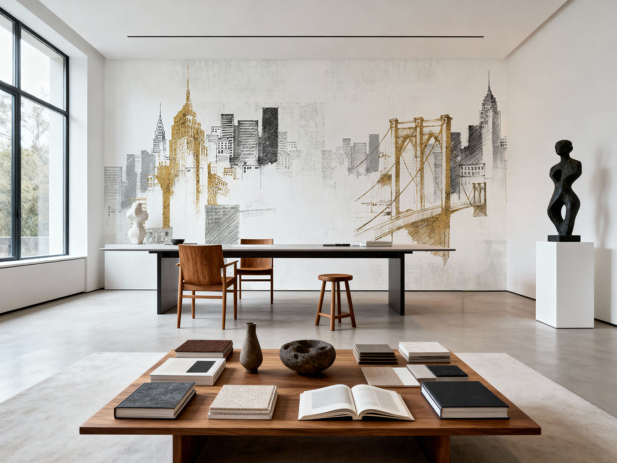 Skyline Monuments Mural Wallpaper - room preview 05
